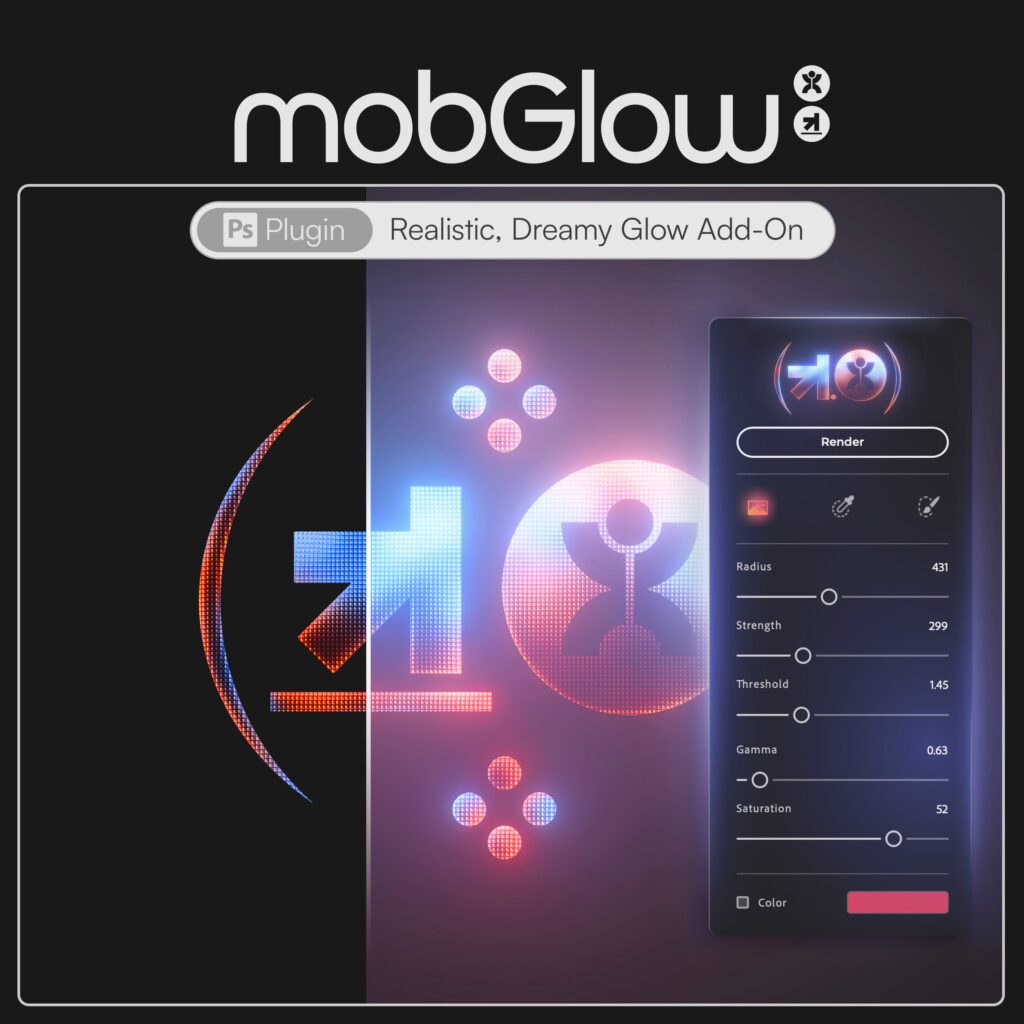 图片[1]-2025PS高级发光效果插件MobGlow自然发光霓虹辉光效果支持WIN/MAC-猫知享
