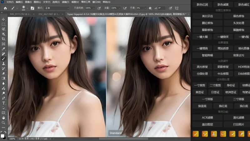 图片[5]-PS磨皮插件DRX AI Pro一键批量自动质感磨皮瘦脸修图PS插件 Delicious Retouch X【Ai】 Pro-猫知享